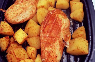 Souper des soirs de flemme - filet de poulet et pommes de terre au micro-ondes