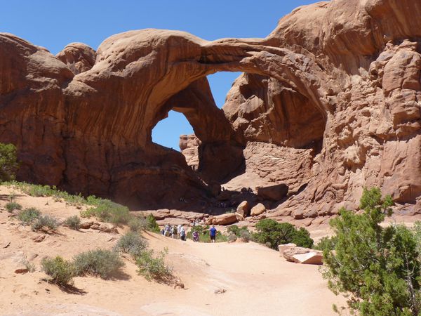 Double Arch trail. NP des Arches. Utah