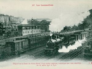 Les trains en gare du Nord au début du 20ème siècle