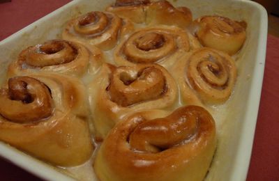 "Cinnamon rolls" ou roulés à la cannelle