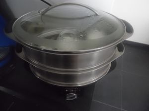 Mes yaourts maison avec mon cuiseur vapeur en position yaourt