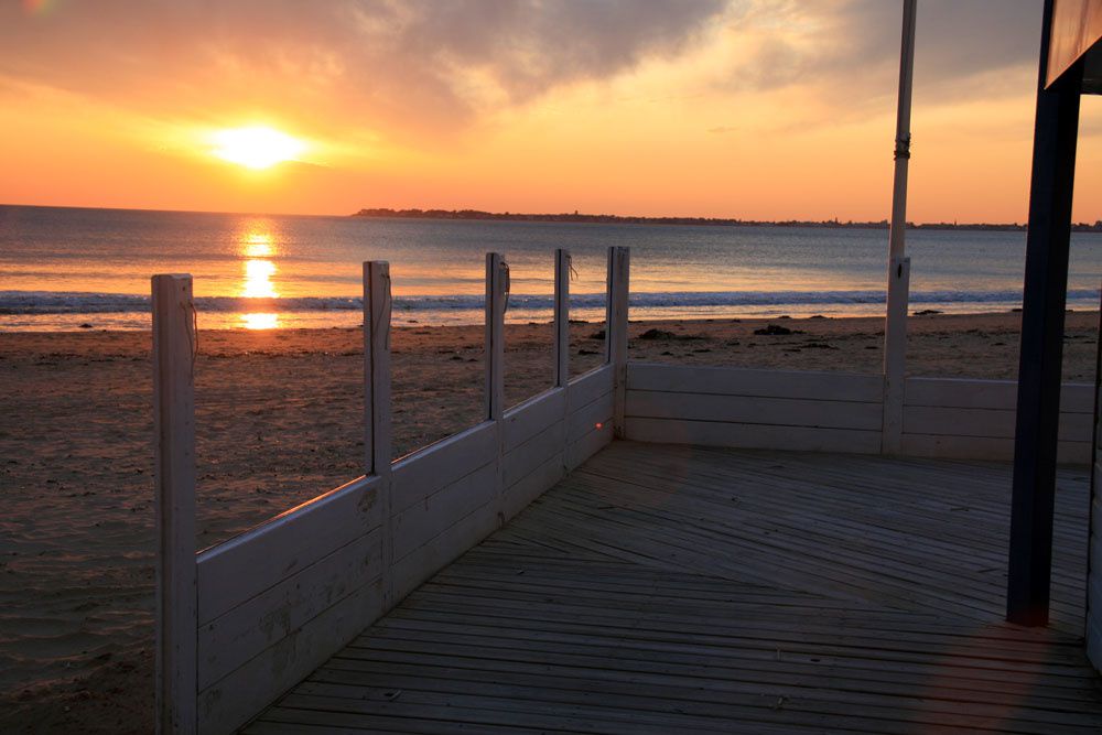 Couché de soleil baie de La Baule - Photos Thierry Weber Photographe de Mer Guérande La Baule