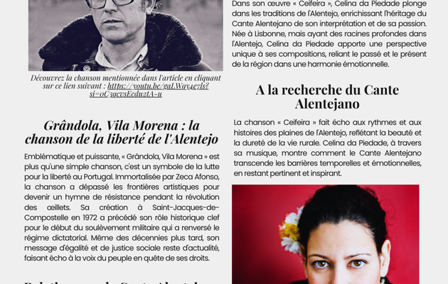 “Les Voix de l'intégration du Cante Alentejano dans la musique portugaise contemporaine "