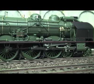 Train miniature HO Chalindrais ligne 2 (2ème réseau d'André Gay) vidéo 49