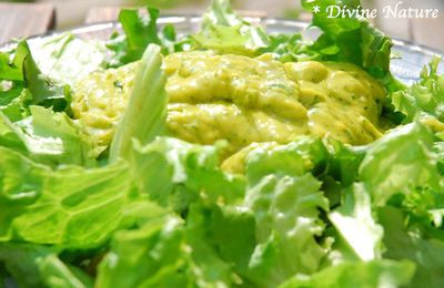 Salade / sauce mangue - avocat