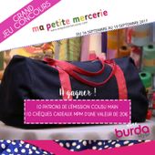 Grand jeu concours Cousu Main avec Burda ! - Semaine 4 - Ma petite Mercerie, le blog