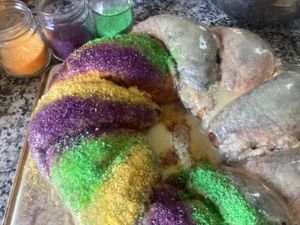 King Cake - Gâteau louisianais de Mardi Gras