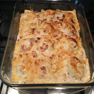 Ravioles aux crevettes, tomates séchées et chèvre 