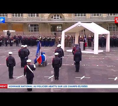 Cérémonie complète de l'hommage national à Xavier Jugelé.