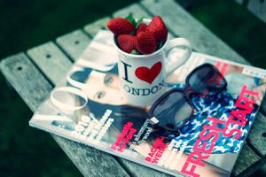 #lunette#magazine#mug#fraise#détente