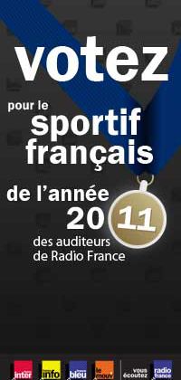Teddy Riner sportif français de l'année (consultation Radio France).