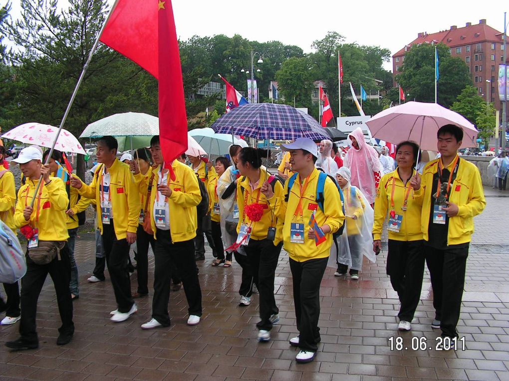 Bilder vom Festzug am Eröffnungstag der Weltspiele 2011 in Göteborg.

Fotos: Team Österreich