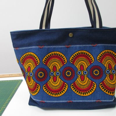 ensemble de sac en jean et wax