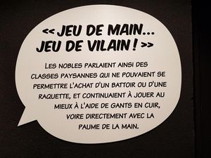 expressions datant du l'époque où l'on jouait au jeu de paume
