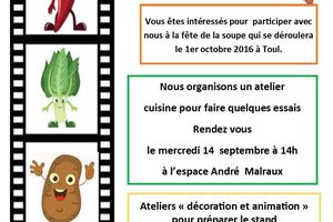 Préparation de la Fête de la Soupe : prochaines rencontres