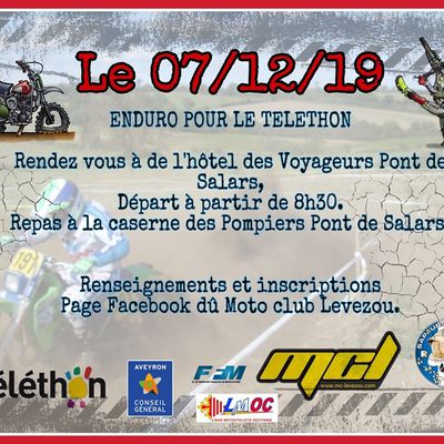 Enduro moto Téléthon le 7 décembre 2019 du MC Levezou à Pont de Salars (12)