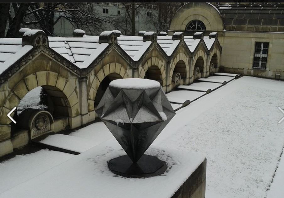 La Chapelle expiatoire sous la neige janvier 2019 sources Facebook