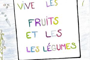 Vive les fruits et les légumes, un dessin de Cécile (5°3)