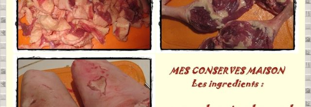 Cuisses de canard et jarrets de porc confit maison