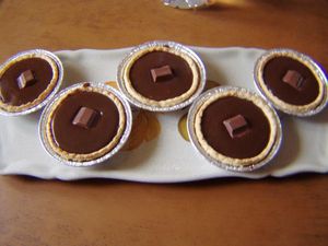 tartelette chocolat au kinder