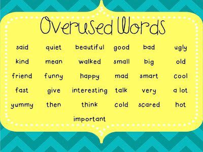 The overuse of adjectives