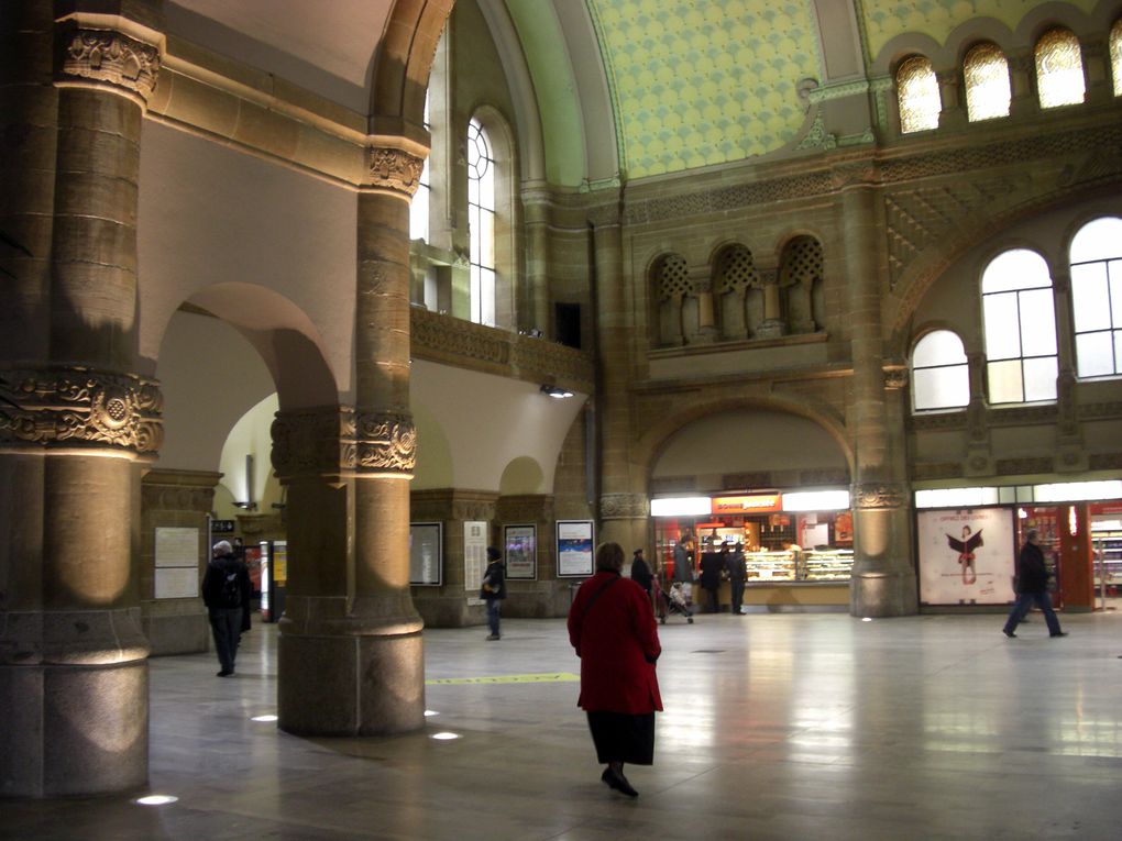 La Gare de Metz et son environnement entre Noël et Nouvel An 2009-2010.
