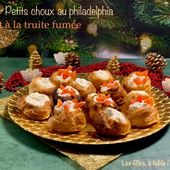 Petits choux au Philadelphia et à la truite fumée