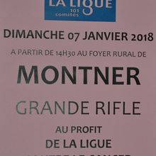 Dimanche 7 janvier rifle au profit de la lutte contre le cancer