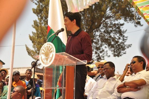 Vendredi 12 octobre 2012. Le Président Andry Rajoelina : première visite dans la Région Itasy (Soavinandriana, Analavory, Ampefy).