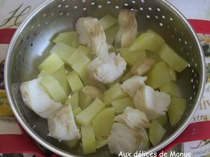 Croquettes de cabillaud et pommes de terre au four