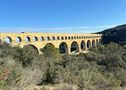 8 janvier  étape N°2 Valence(26)  pont du Gard (30) Mèze(34) 238km🚐  5km🥾    8°🌡☀️
