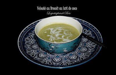 Velouté au brocoli et lait de coco