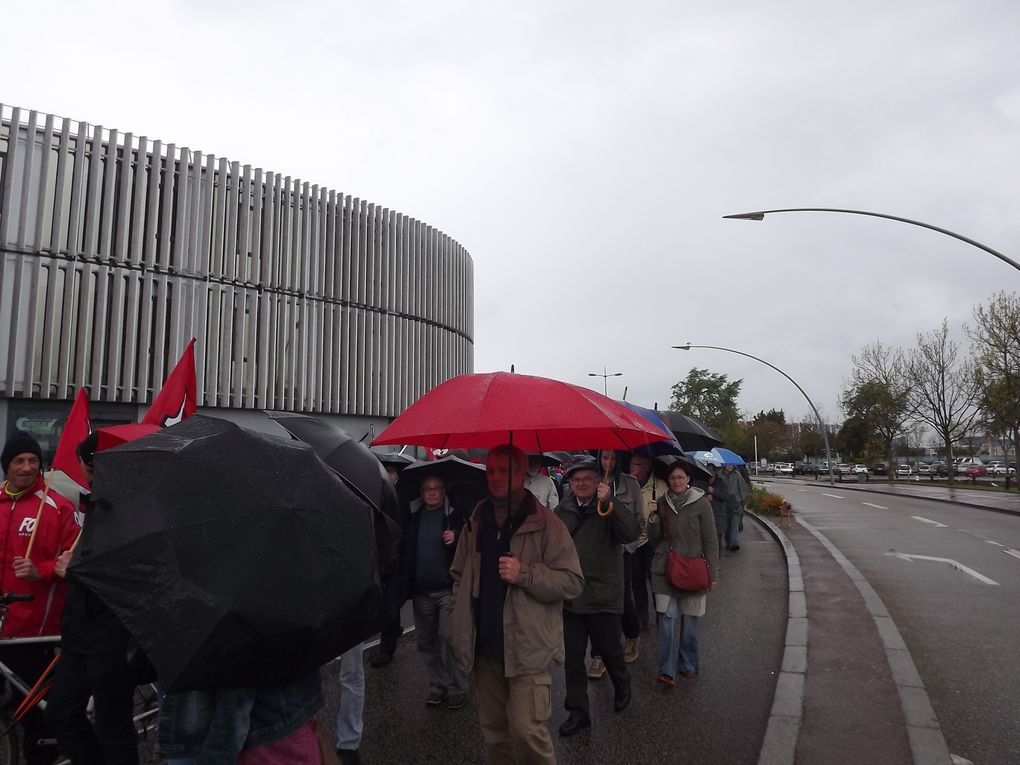 Malgré la météo, les manifestants étaient au rendez-vous !