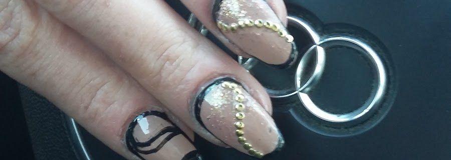 nail art contouring noir