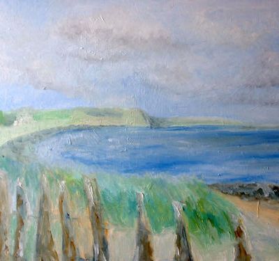 Dans la baie d'Authie, Huile sur toile, 60x80 cm