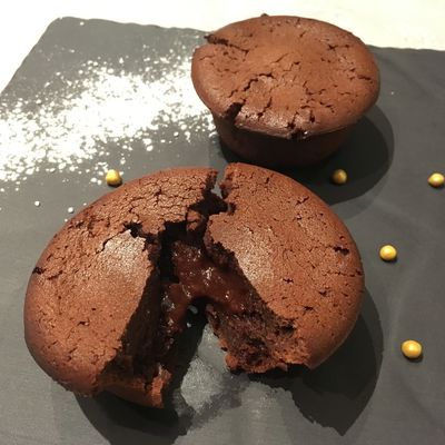 Fondants cœur coulant au chocolat