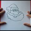 Como dibujar a papa noel paso a paso 2