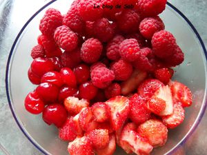 Coupe de fruits rouges 