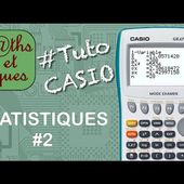 STAT : Afficher les caractéristiques statistiques (2) - Tutoriel CASIO