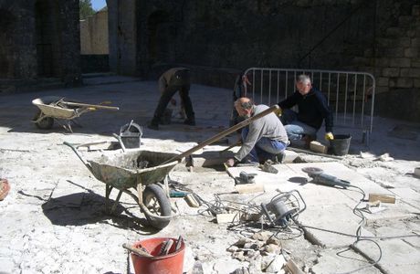 Fin du chantier de la cour d'honneur