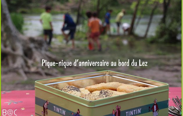 Pique-nique au Lez sans chips et tout en activités pour les 10 ans de Noé!