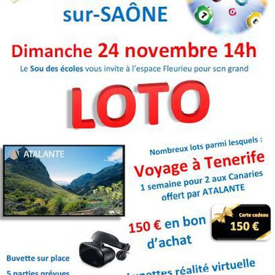 LOTO le 24 novembre à 14h