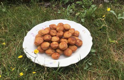 Muffins griottes pommes amandes