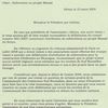 Subvention Massais: Lettre à J. Pumareda, président par interim de Sud Roussillon