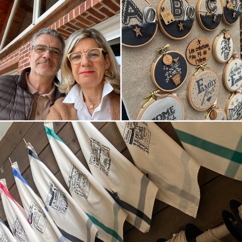 Valérie et Jean-Paul Denis pour Au Fil de l'Yeres - Salon "Créations autour du Fil" Moncoutant 79320