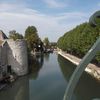 MONTARGIS --- Le canal vu de la passerelle Eiffel