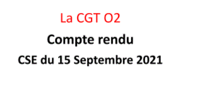 CGT O2 : Infos Flash Septembre 2021