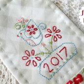 Free "new year" stitchery, and baking scones...
