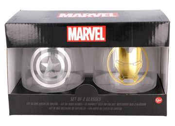 Set de 2 verres en verre  Marvel Avengers