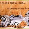 "Agréable week-end mes amis"